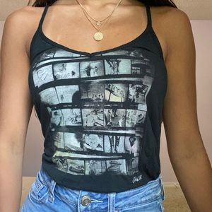 black tank top